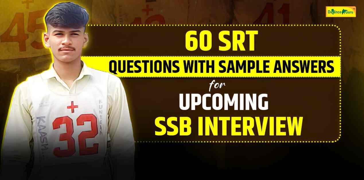 60 SRT Questions with Answers for Upcoming SSB Interview