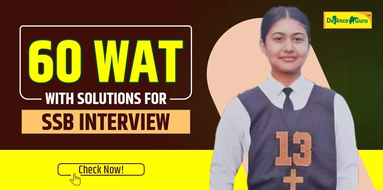 60 WAT with Solutions for SSB Interview