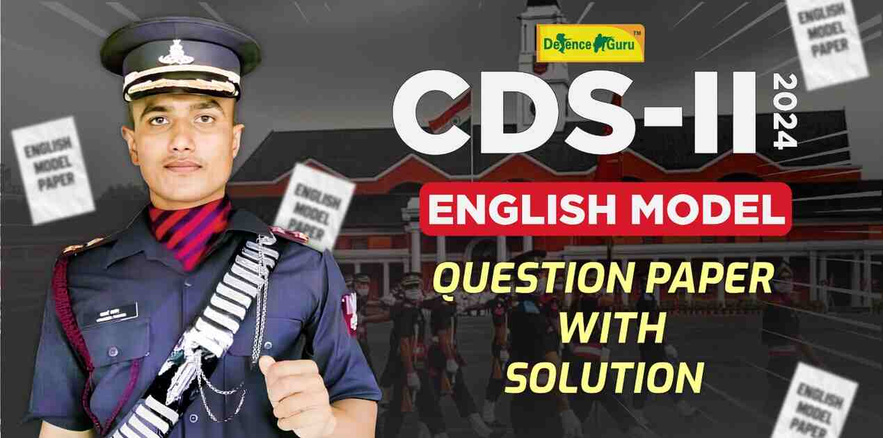 CDS-2 2024 English Model Question Paper with Solution