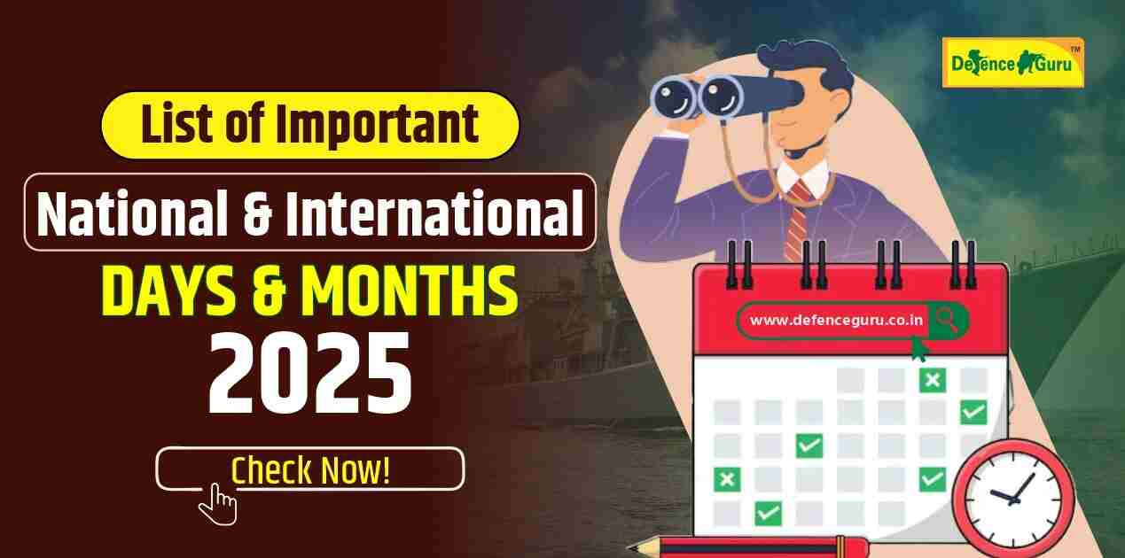 List of important National and International Days and Months in 2025